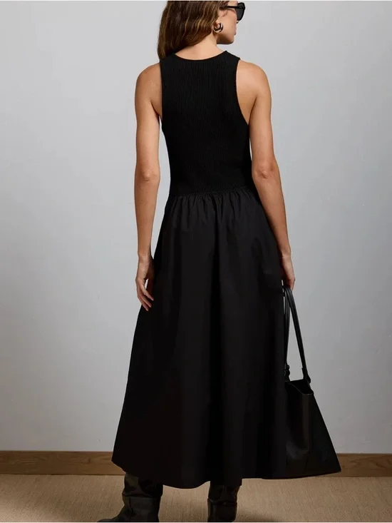 Aerie Black Midi Dress - Picture 2 of 9